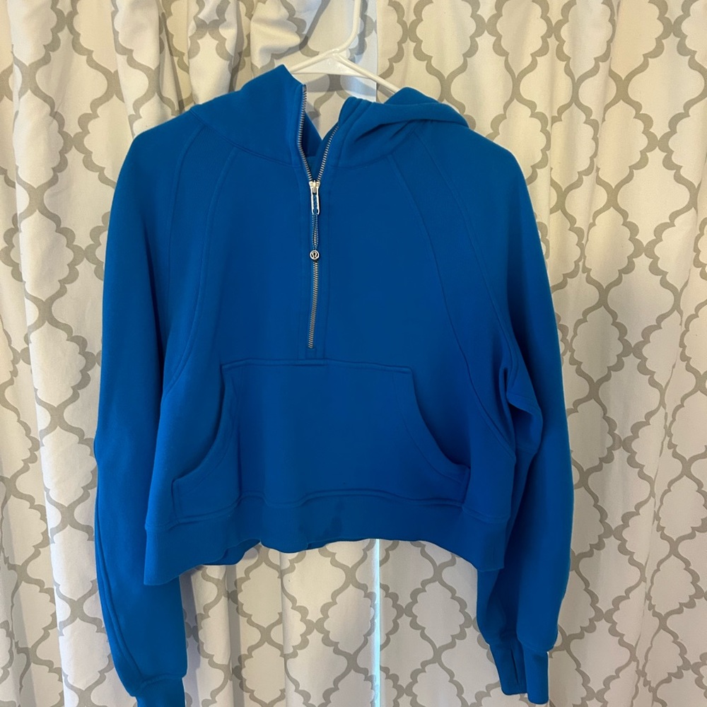 Lululemon scuba half zip pool colour size ML